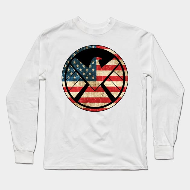 Shield Of Justice Long Sleeve T-Shirt by Vitalitee